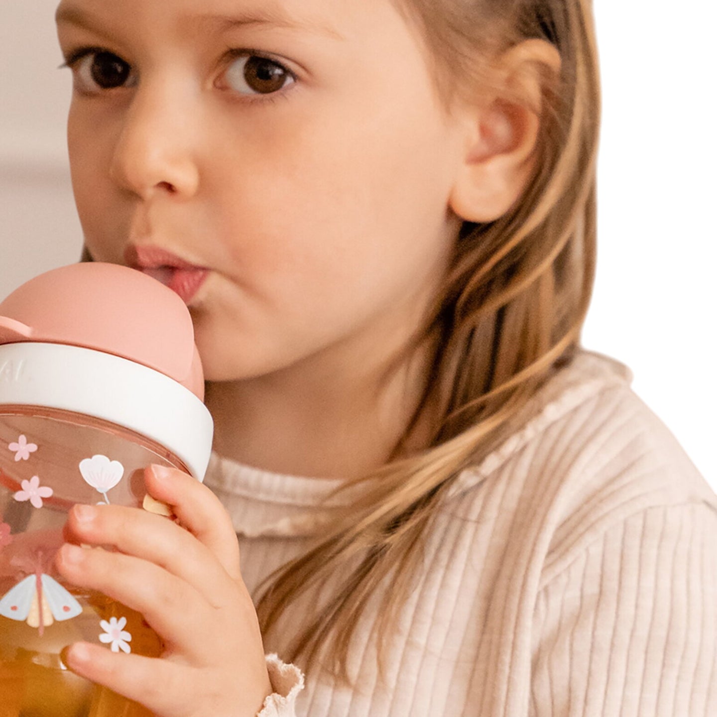 LITTLE DUTCH. Educational cup with straw 300 ml - Fairy Garden - Image 2