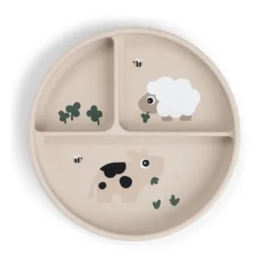 Done by Deer Stick&Stay compartment plate - Tiny farm - Sand