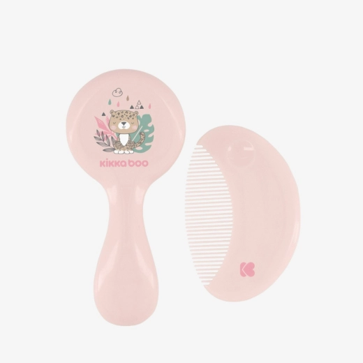 COMB & BRUSH NATURAL BRISTLES PINK - Image 2
