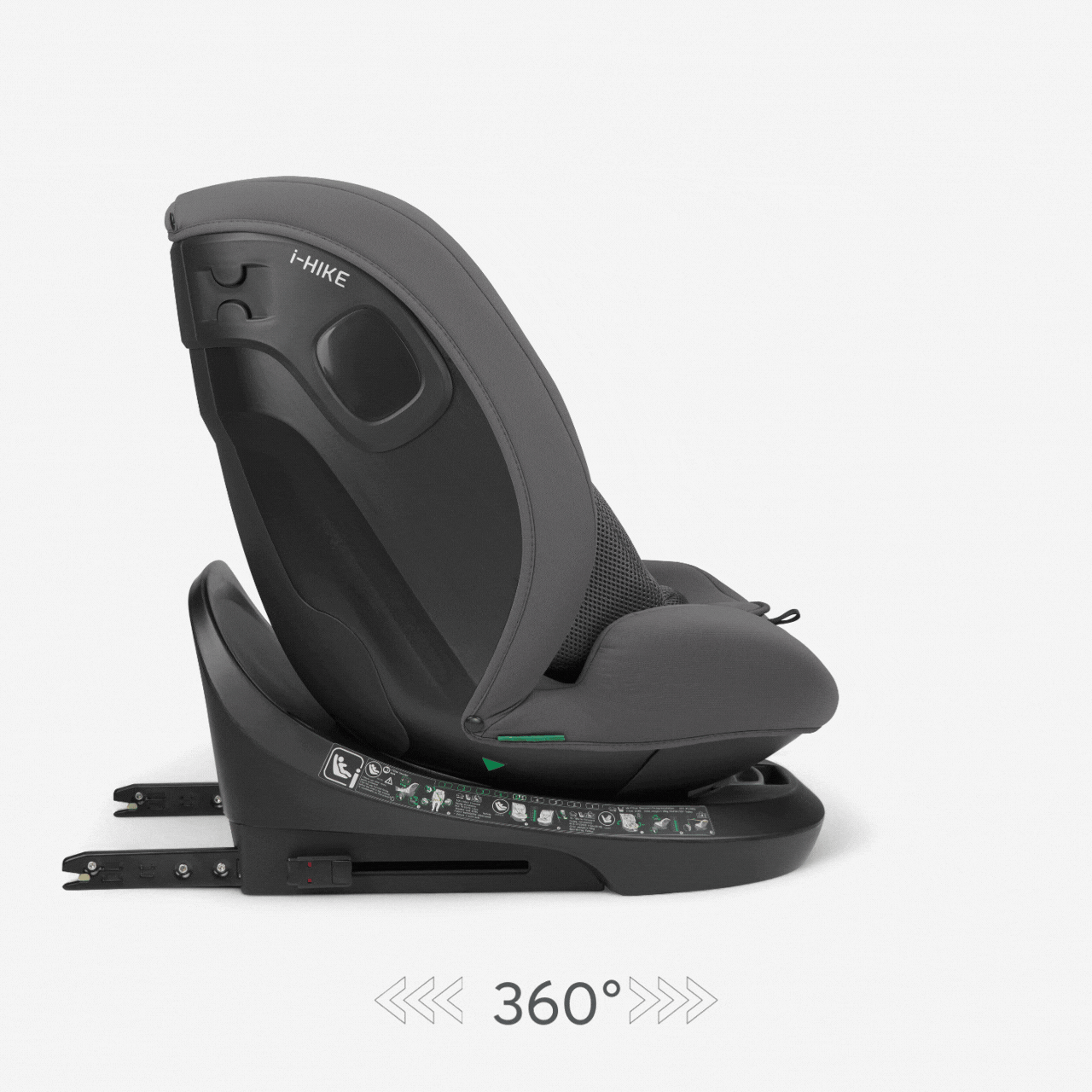 Car seat 40-150 cm i-Hike i-SIZE Dark Grey 2025 - Image 4