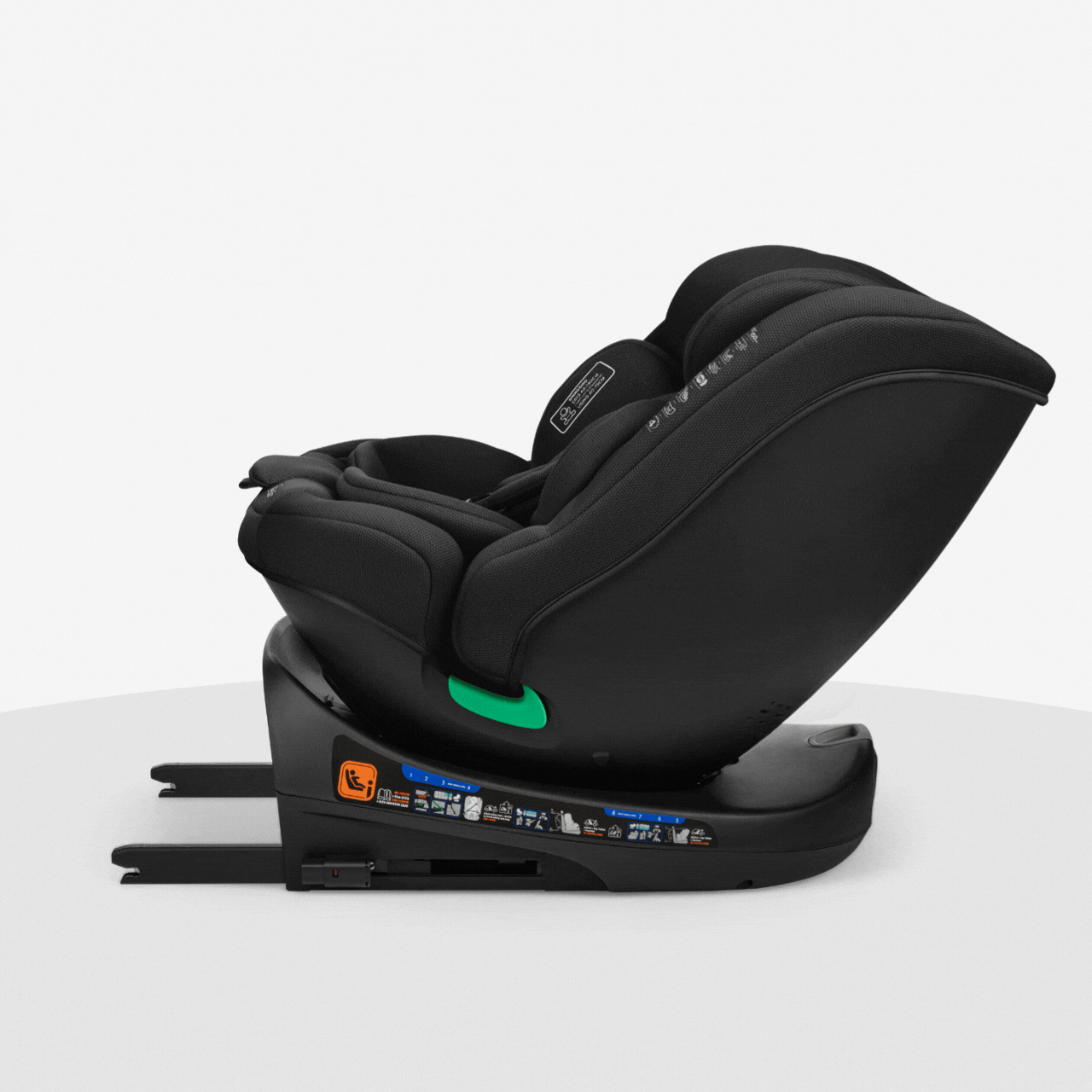 Car seat 40-150 cm i-Round i-SIZE Black - Image 5