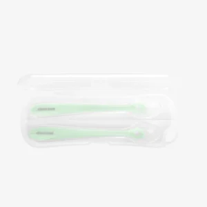 Silicone spoons with case 2pcs Mint