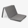 Foldable mattress 59/118/5 cm polyester Dark Grey