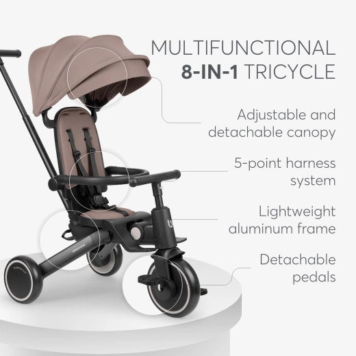 Tricycle 8in1 Trix 2 Beige - Image 10