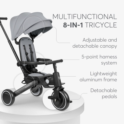 Tricycle 8in1 Trix 2 Grey - Image 10