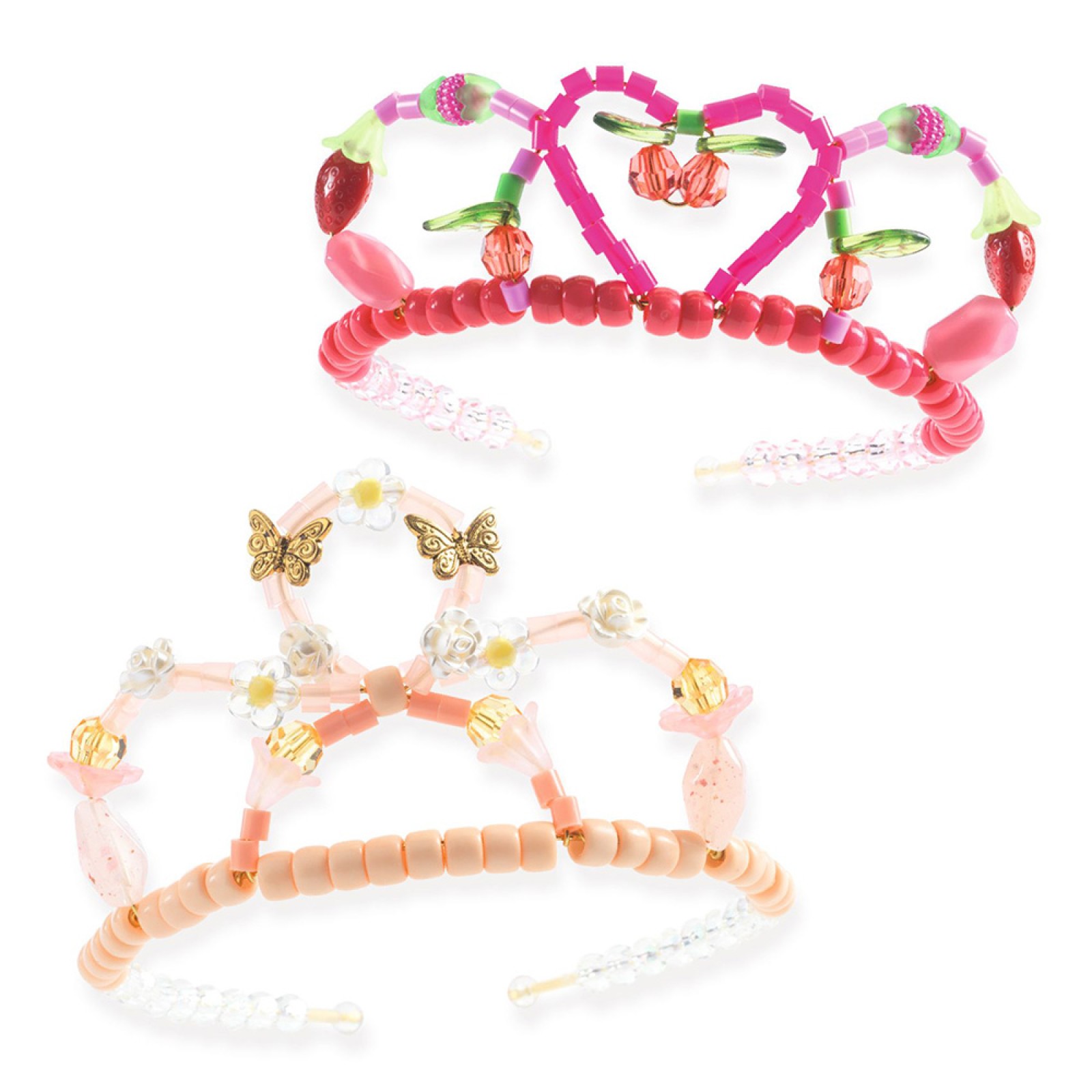 Djeco I make 2 tiaras with various beads 'Pink' - Image 4
