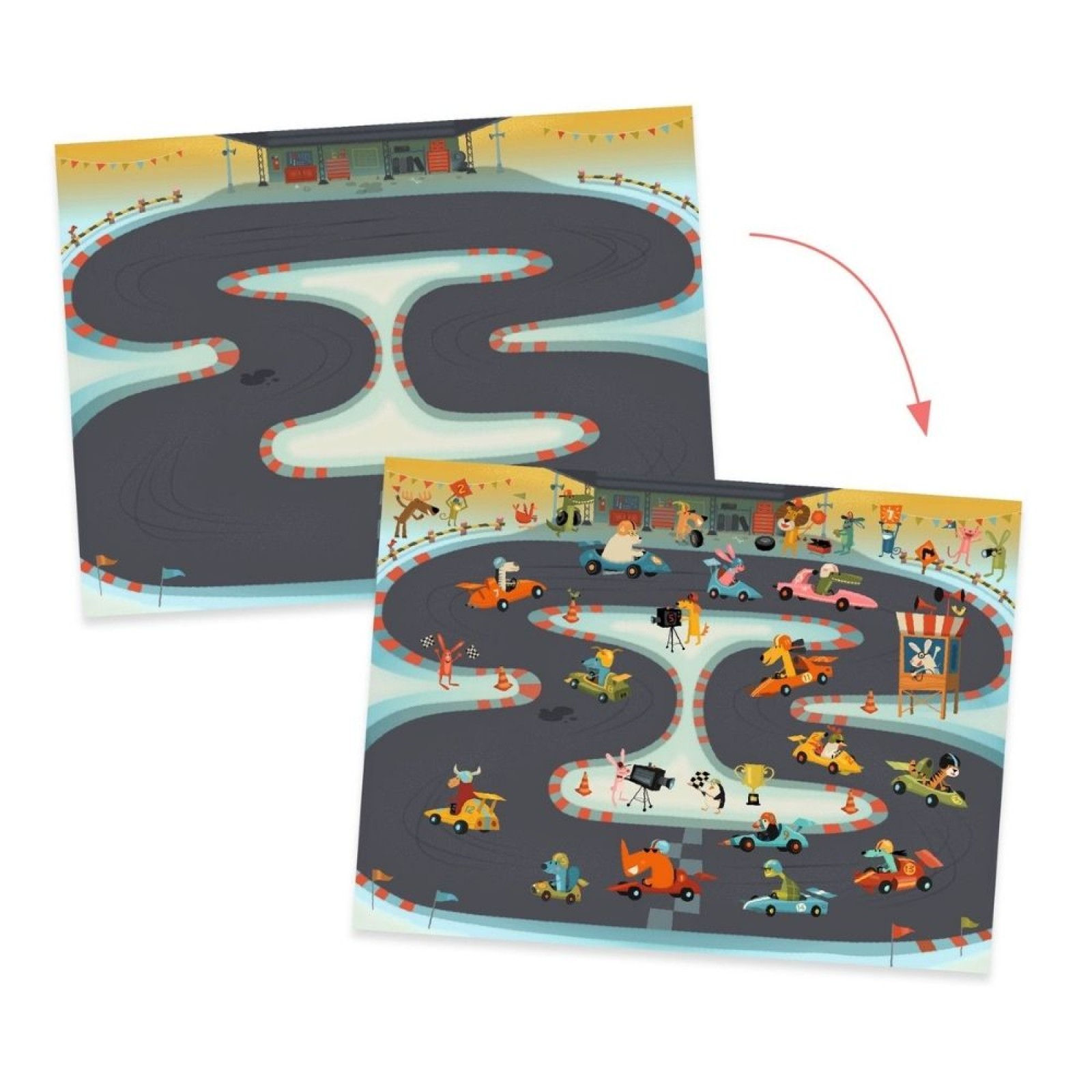 Djeco decals 'Construction site vehicles' - Image 2