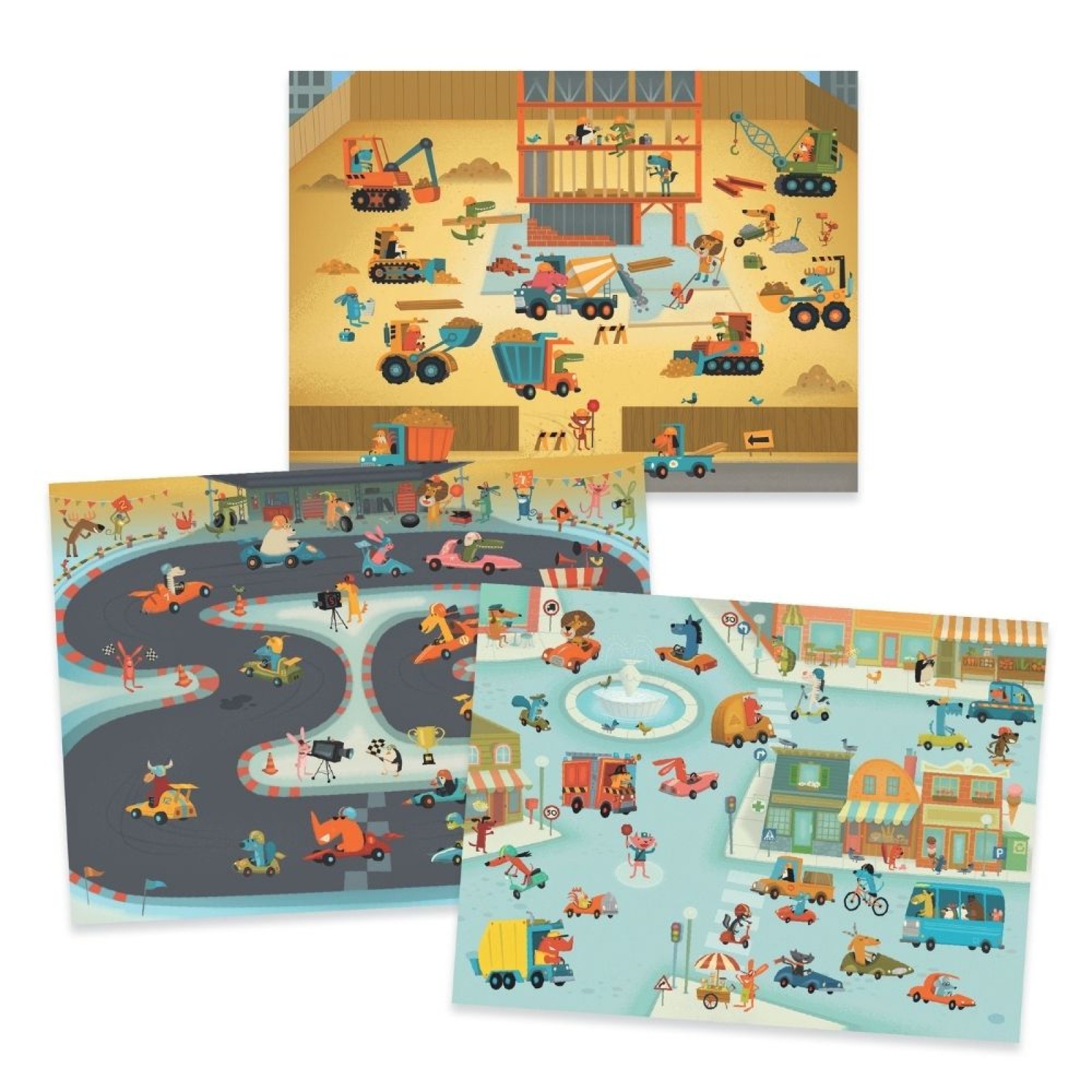 Djeco decals 'Construction site vehicles' - Image 4