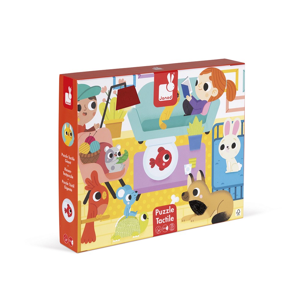 JANOD Tactile Puzzle Pets 20 pieces