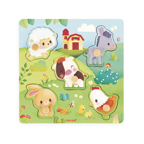 JANOD 5-piece Farmhouse tactile puzzle - Image 2