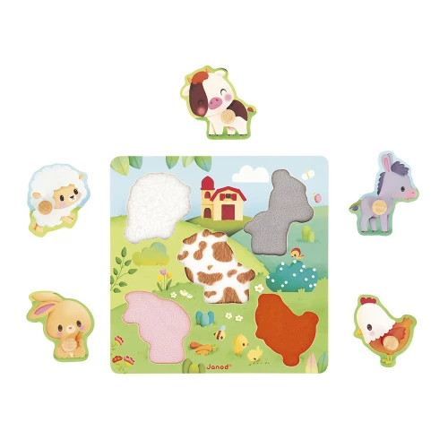 JANOD 5-piece Farmhouse tactile puzzle - Image 3