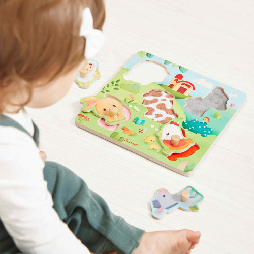 JANOD 5-piece Farmhouse tactile puzzle - Image 5