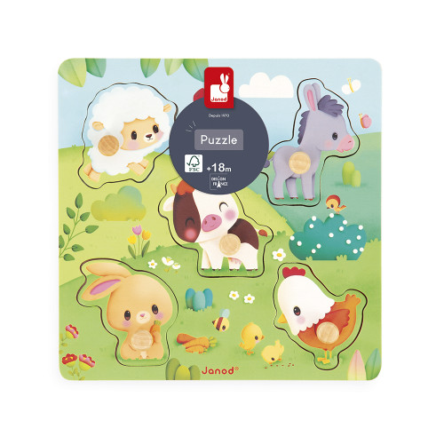 JANOD 5-piece Farmhouse tactile puzzle - Image 6