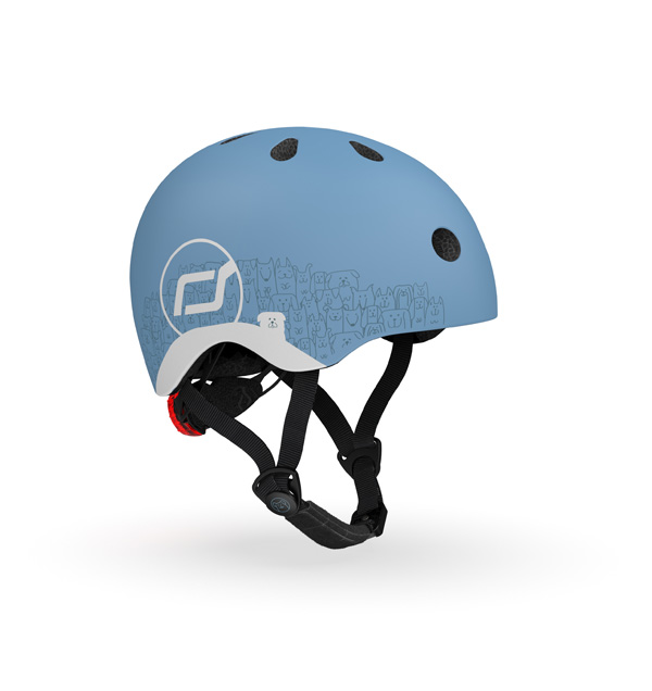 SCOOT & RIDE HELMET XXS REFLECTIVE STEEL