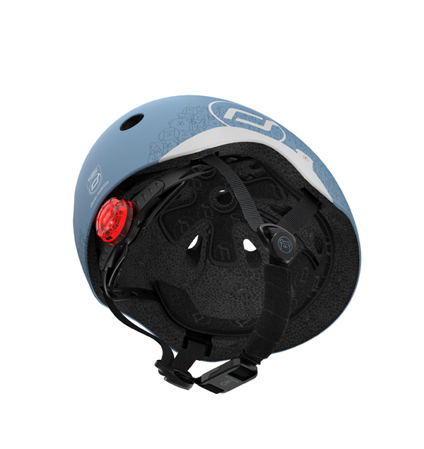 SCOOT & RIDE HELMET XXS REFLECTIVE STEEL - Image 3