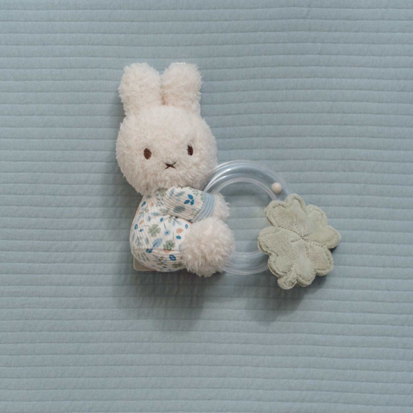 LITTLE DUTCH. Soft rattle with ring Miffy - Lucky Leaves GRS - Image 5