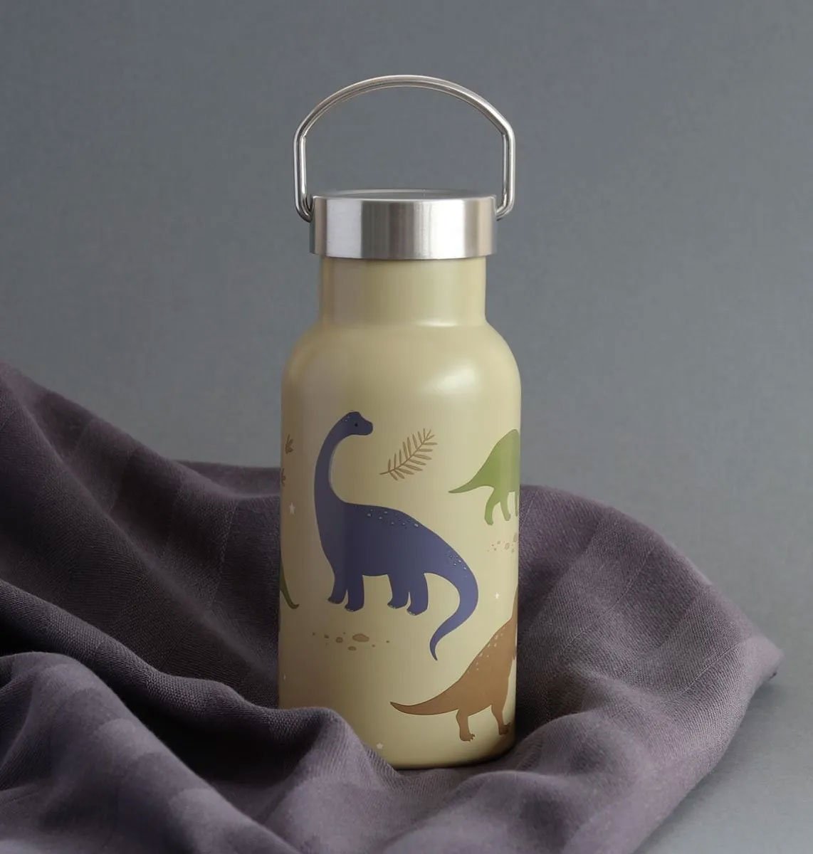 A Little Lovely Company Double-walled stainless steel thermos 350ml Dinosaurs - Image 5
