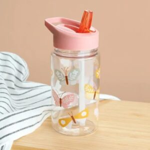 A Little Lovely Company Children's Tritan Water Bottle 450ml  Butterflies