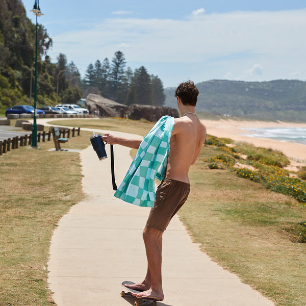 Dock & Bay Quick Dry Towel Check Mate-Extra Large (200x90cm) - Image 3