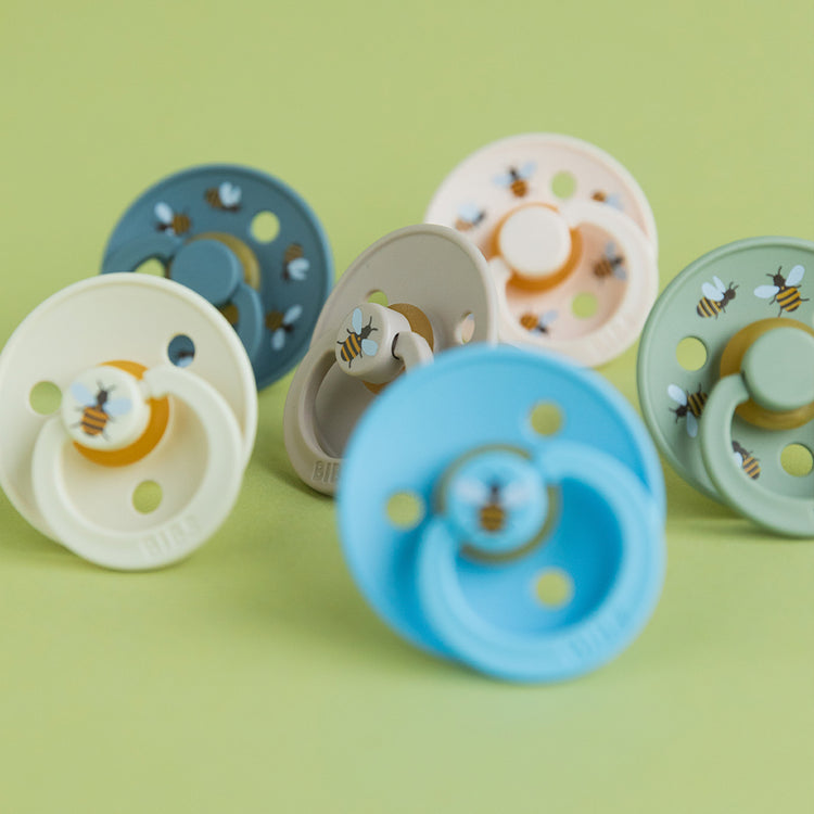 BIBS STUDIO Colour Pacifiers 2 pack Bumblebee - Breeze/Petrol NO.1 - Image 4