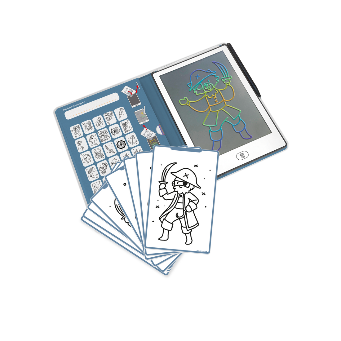Kidywolf - Mini Drawing Pad 30 Oceans & Pirates - Image 4