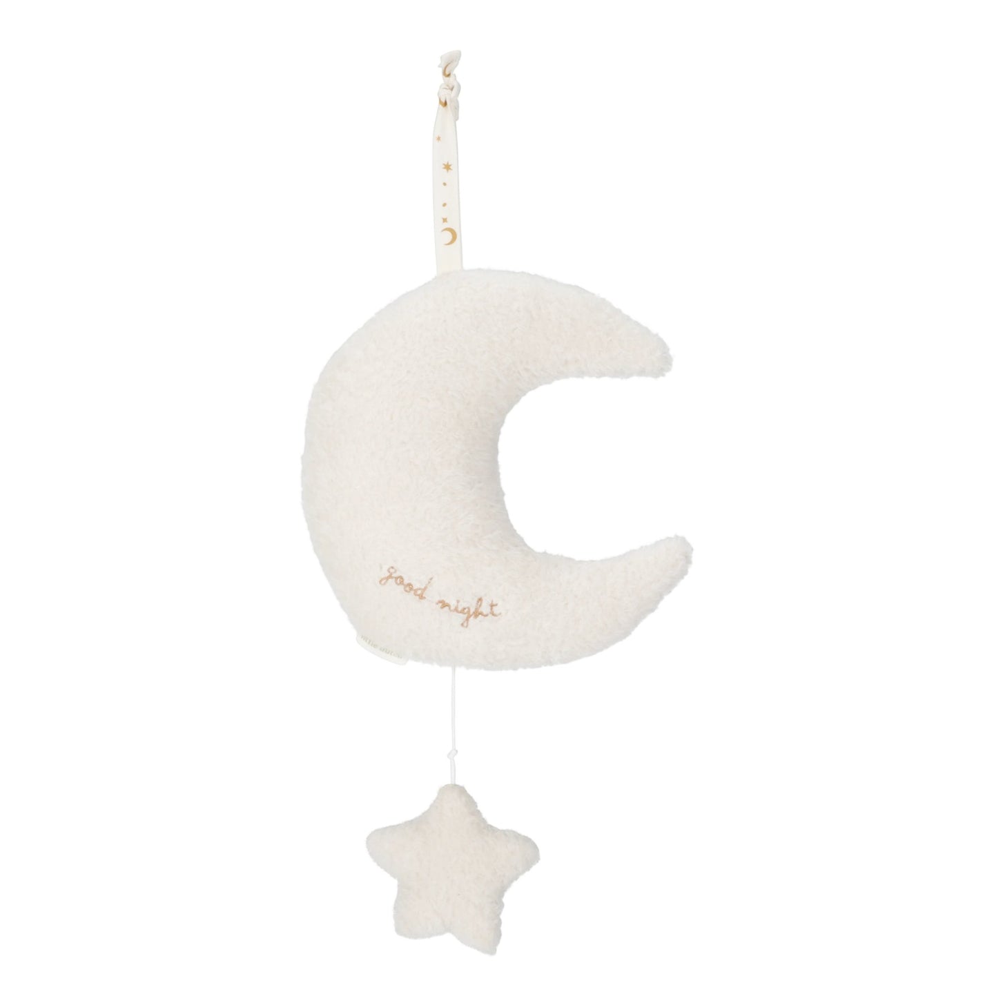 LITTLE DUTCH. Newborn Naturals GRS fabric musical moon - Image 4