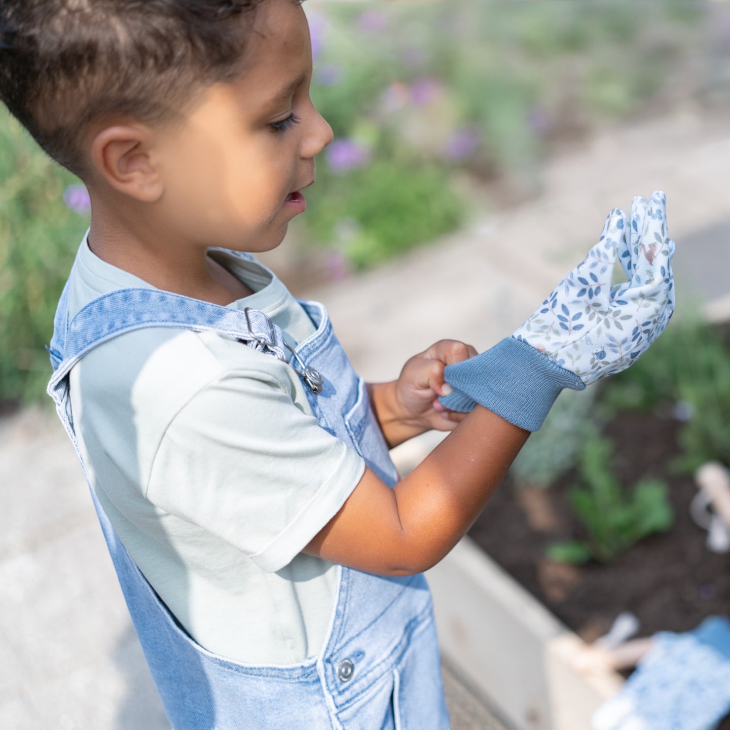 LITTLE DUTCH. Forest Friends children's gardening gloves - Image 5