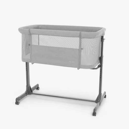 KIKKABOO Bedside crib Noah Light Grey