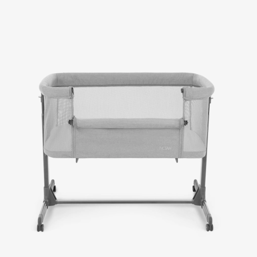 KIKKABOO Bedside crib Noah Light Grey - Image 3