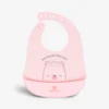 KIKKABOO Silicone bib Bear With Me Pink