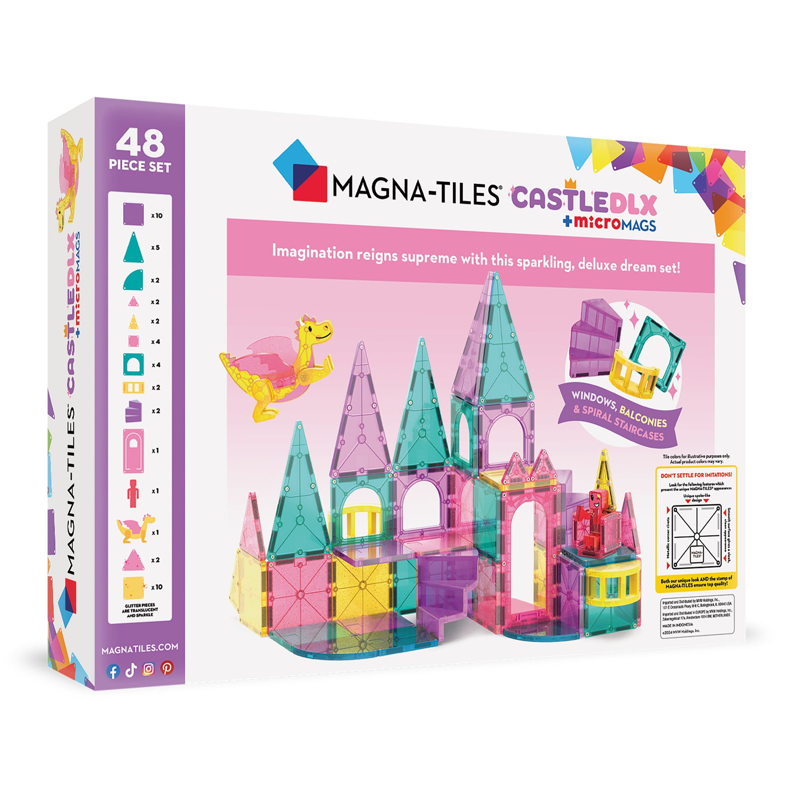 MAGNA TILES Castle DELUXE 48 Set - Image 8