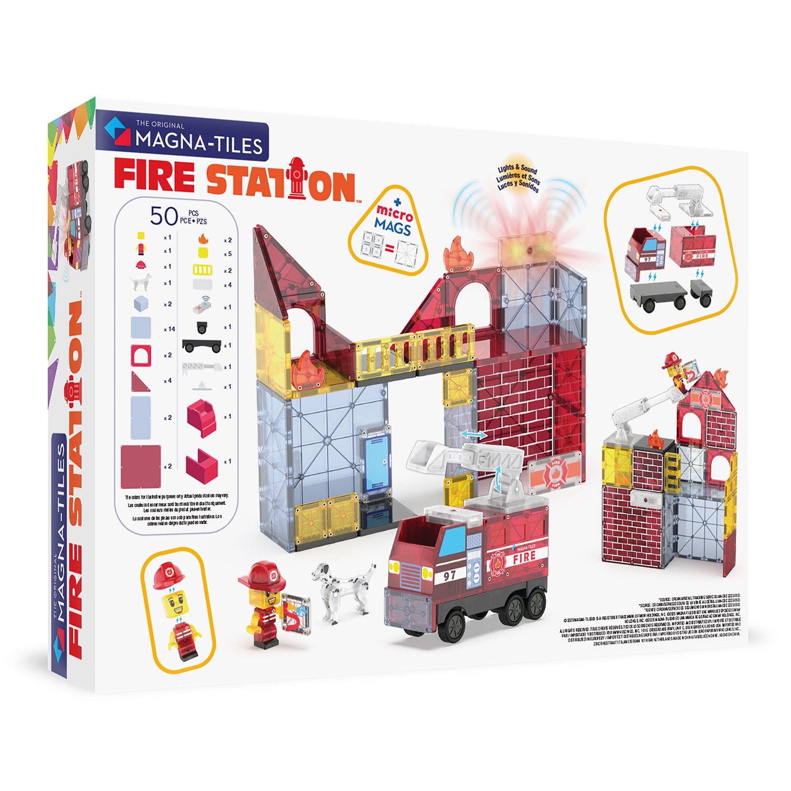 MAGNA TILES Fire Station 50 Set - Image 8