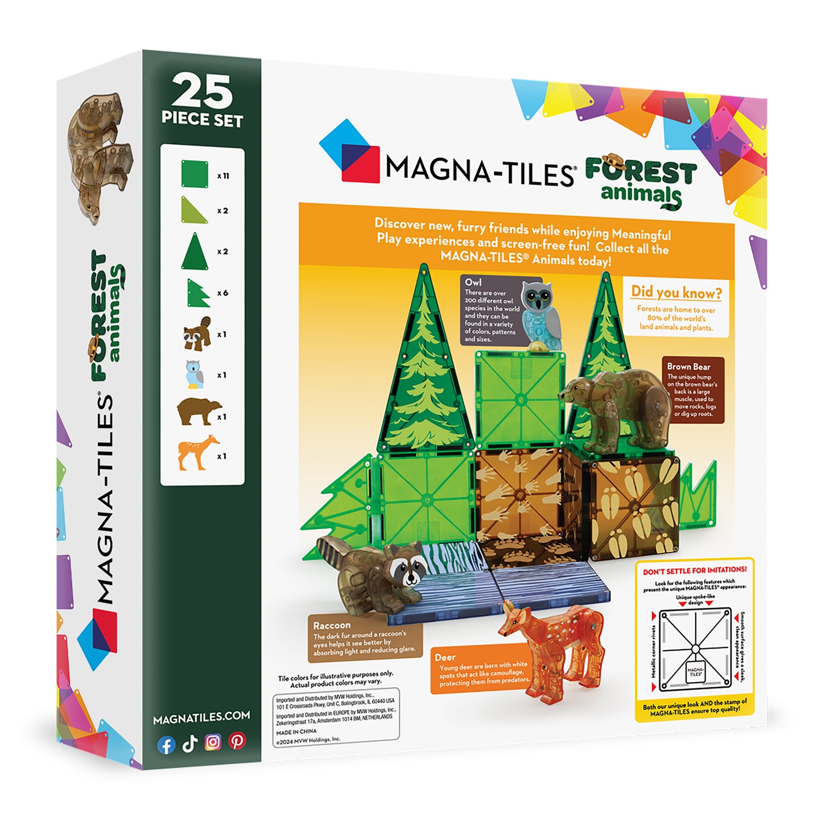 MAGNA TILES Forest Animals 25 Set - Image 8
