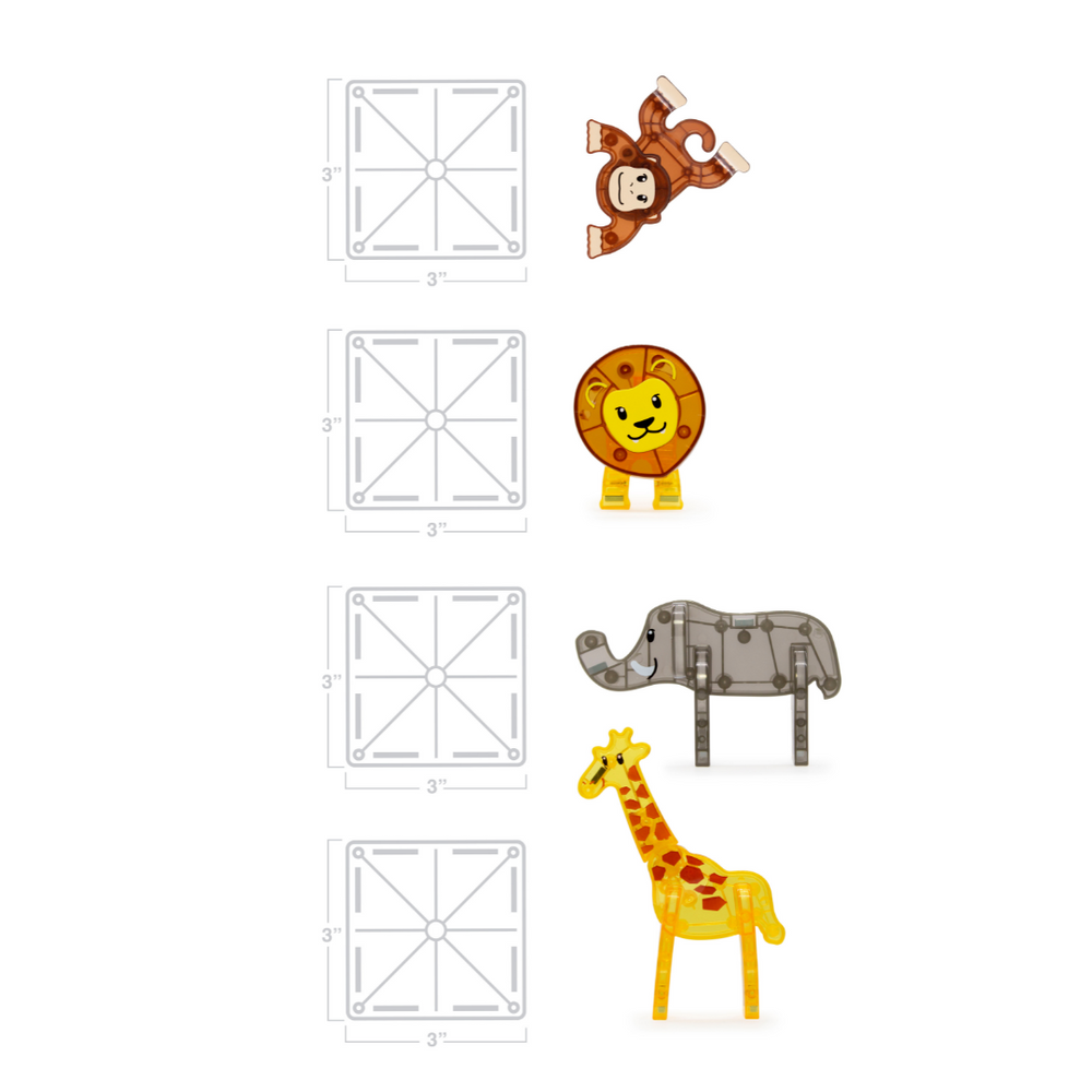 MAGNA TILES Safari Animals 25 Set - Image 5