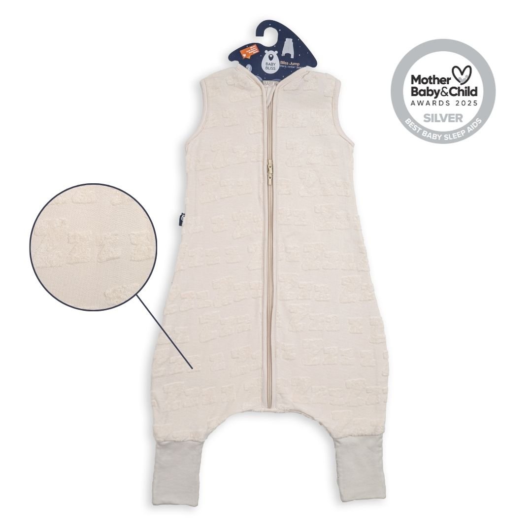 Baby Bliss Jump, Sleeping Bag with Legs, 2,5 Tog, 6-18 months, Dreamy Zzz Cream