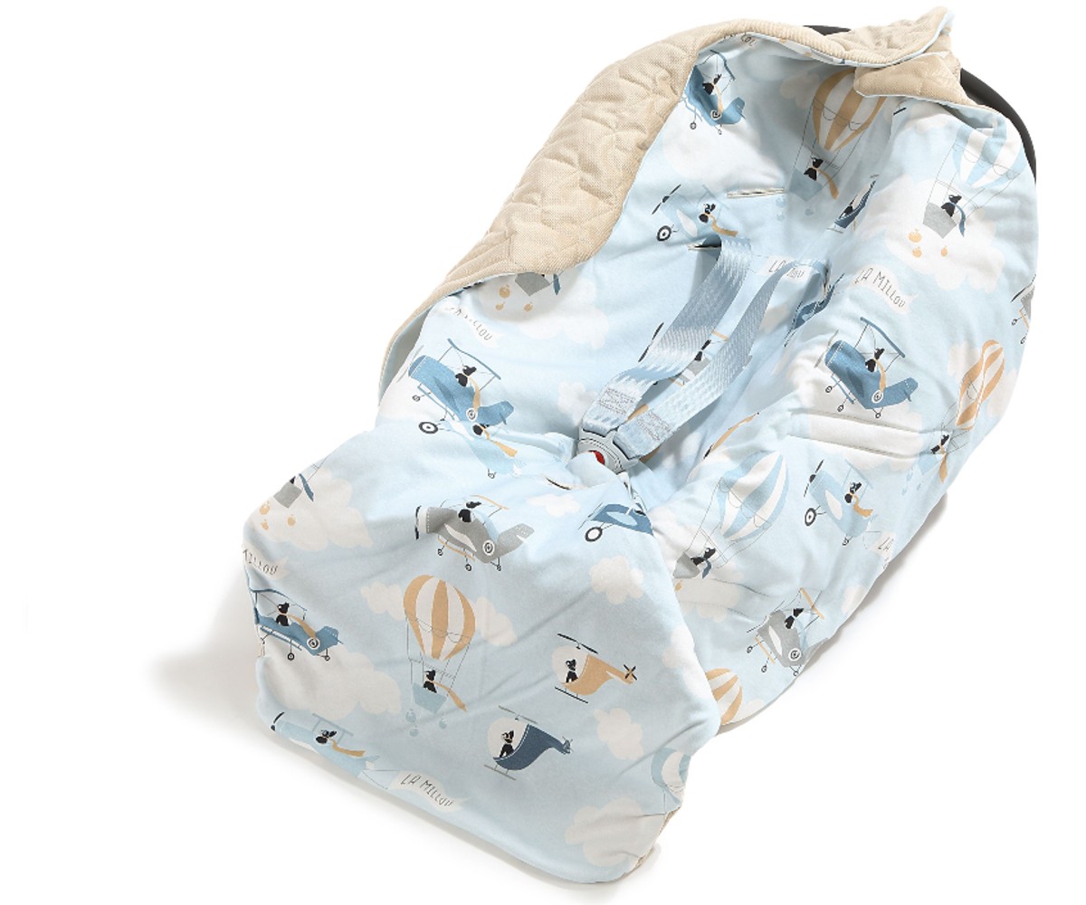 LA MILLOU CAR SEAT BLANKET CLASSIC CAPTAIN ADVENTURE