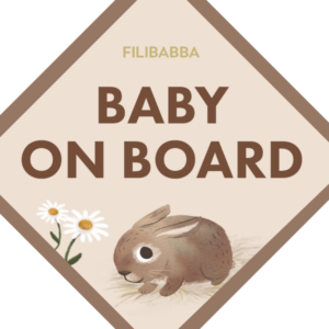 FILIBABBA BABY ON BOARD STICKER