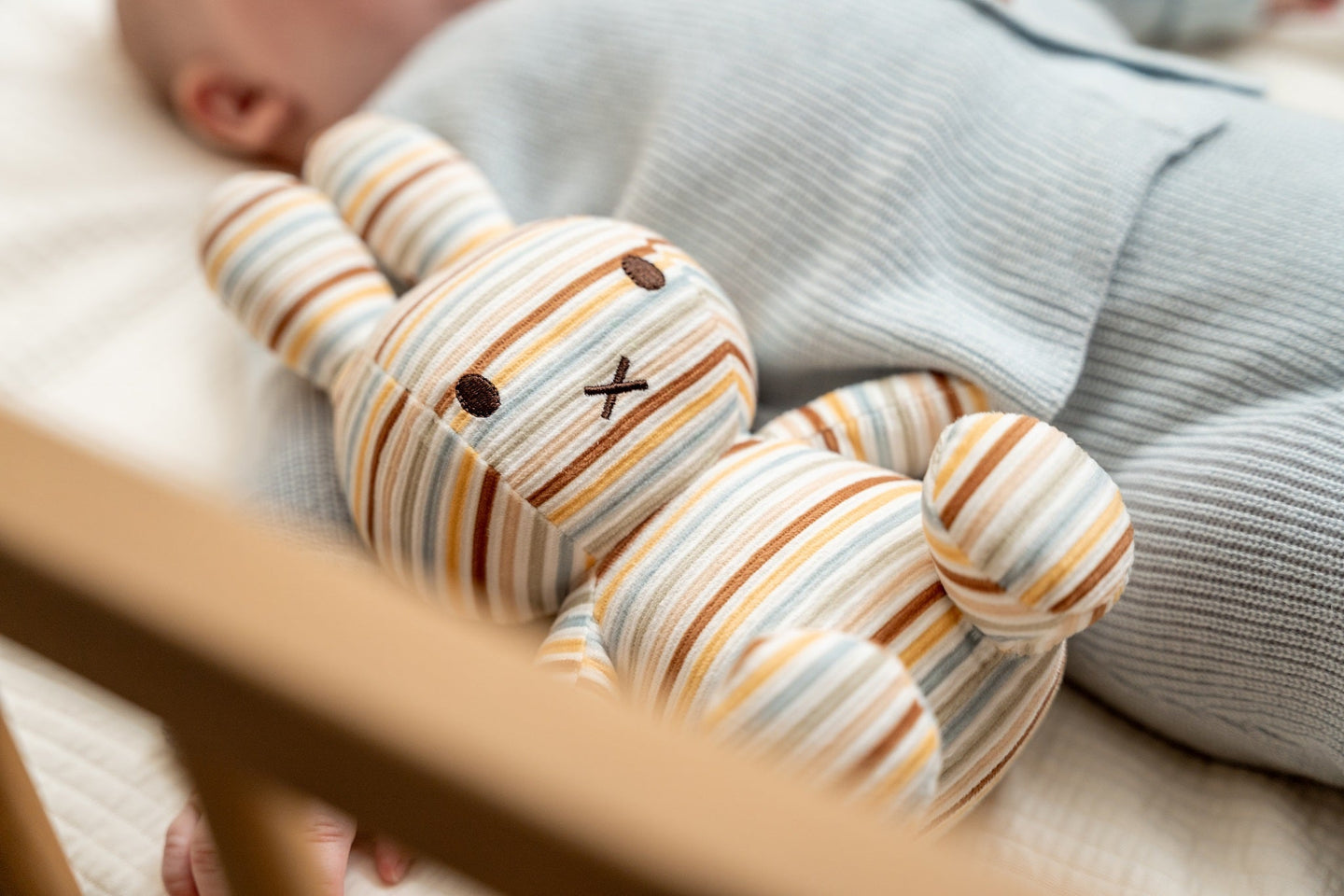 LITTLE DUTCH. Miffy Vintage Sunny Stripes all over fabric doll 25cm - Image 3