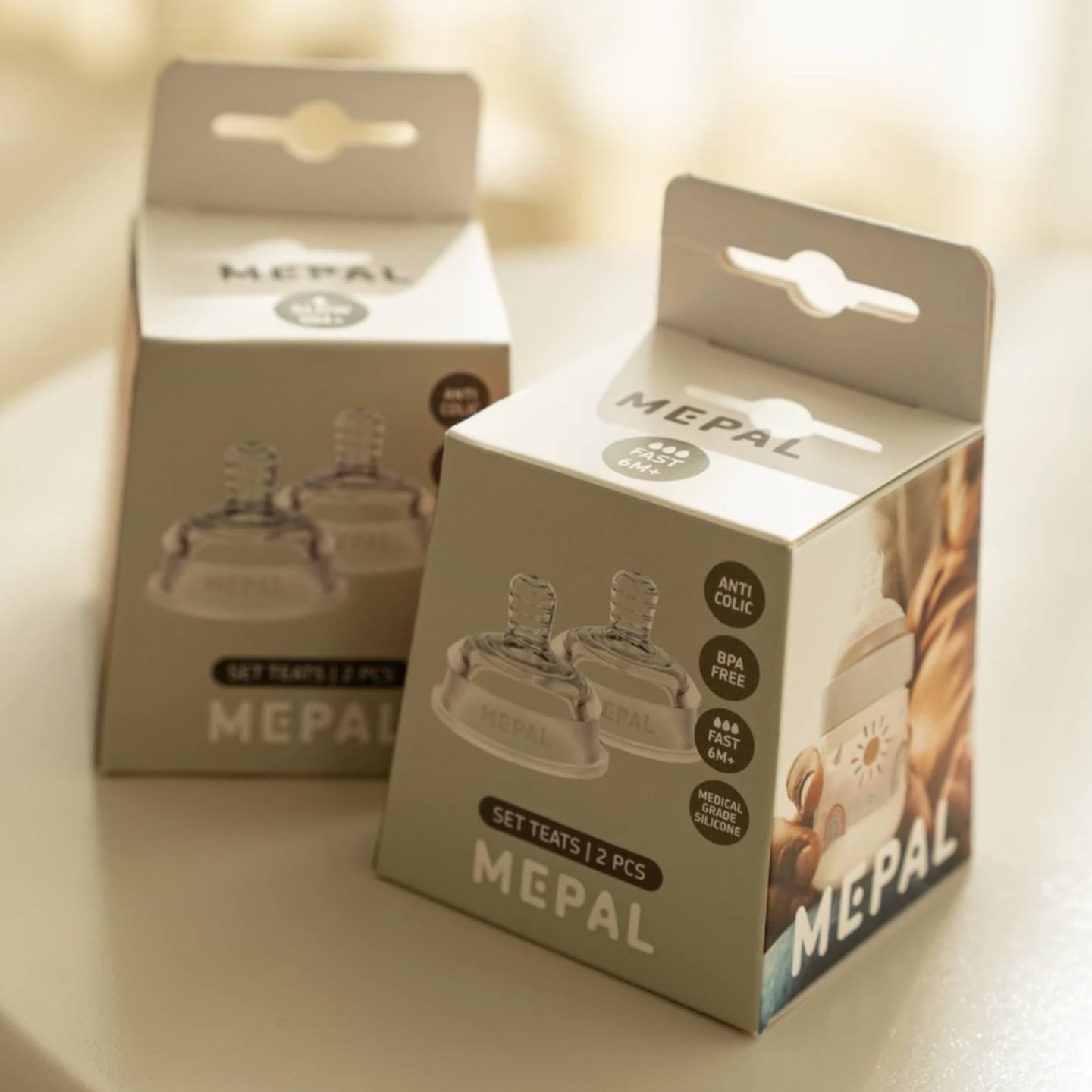 LITTLE DUTCH / MEPAL. Fast flow nipples for Mio bottles - 2 pcs (transparent) - Image 6