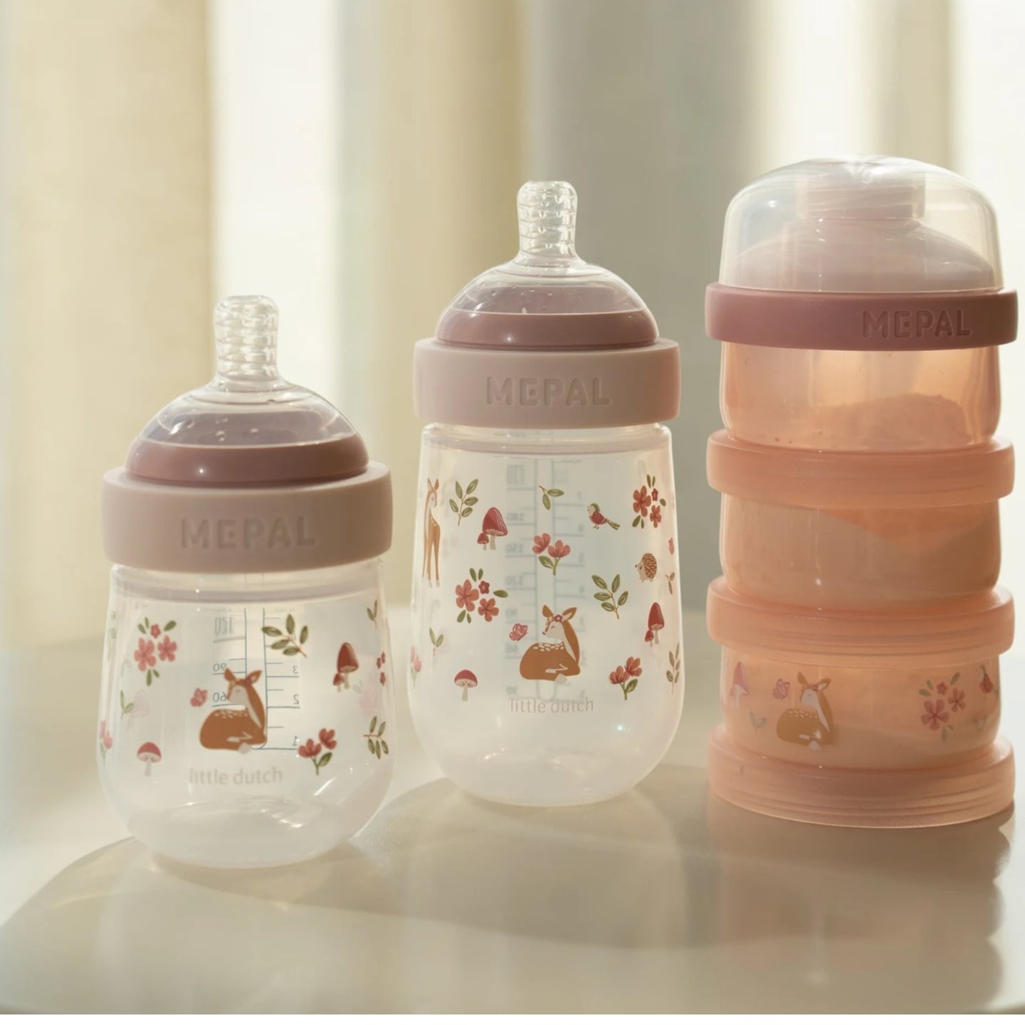 LITTLE DUTCH. Mio 3-level milk powder dispenser - Fairy Garden - Image 3