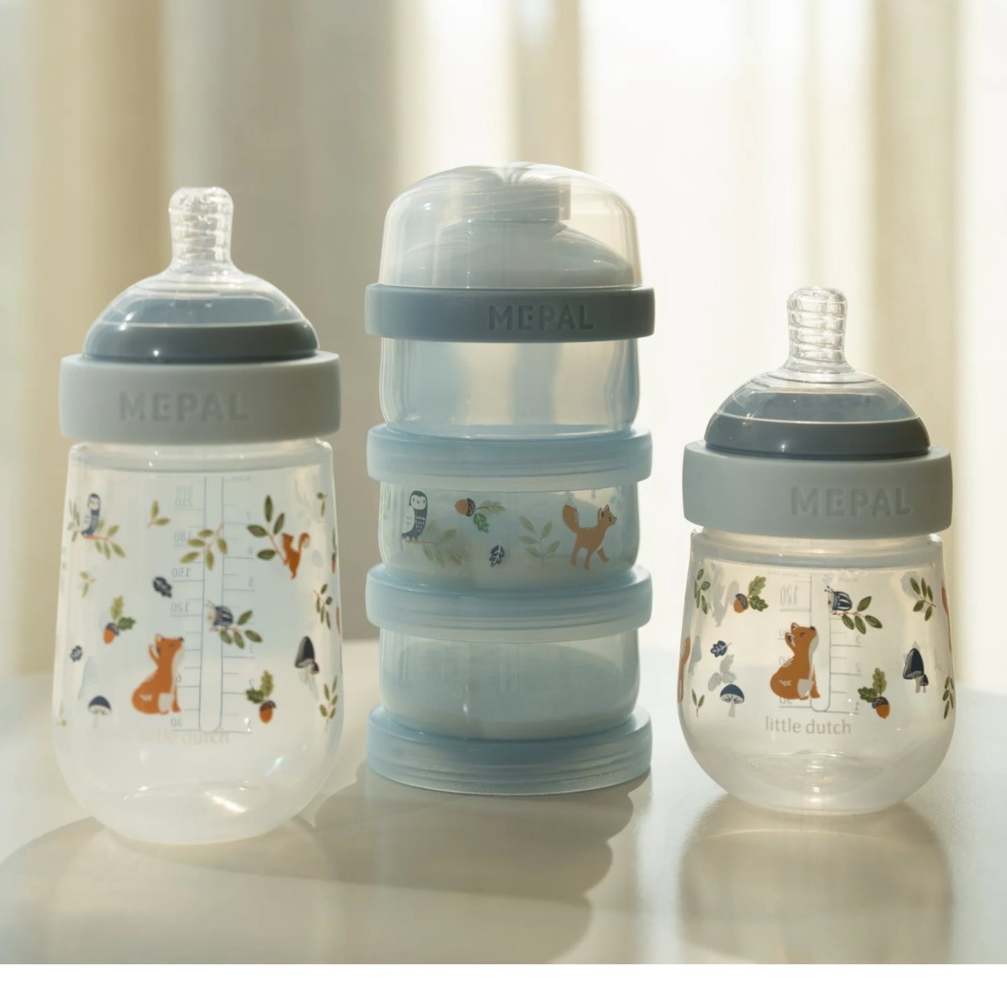 LITTLE DUTCH. Mio 3-level milk powder dispenser - Forest Friends - Image 2