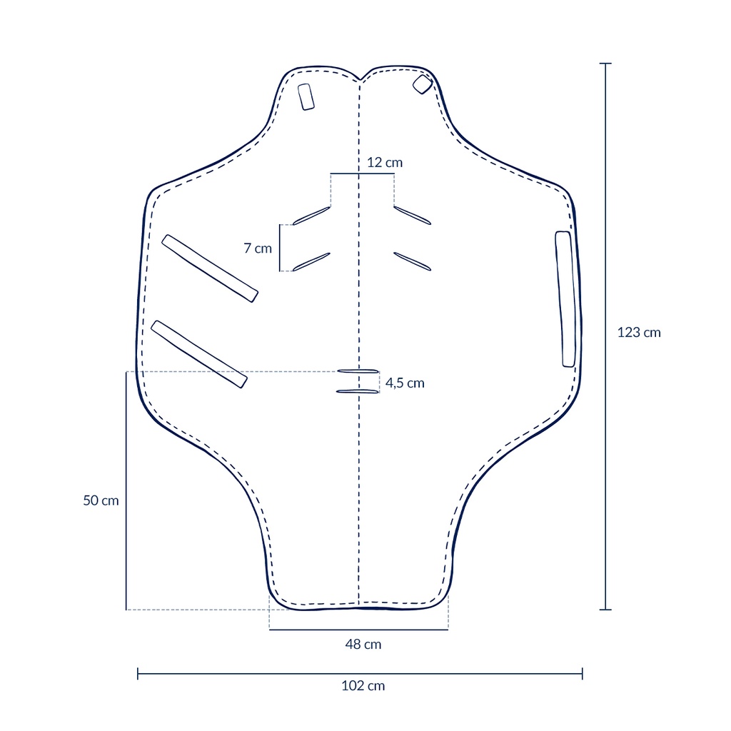 LA MILLOU CAR SEAT BLANKET CLASSIC WILD BLOSSOM SMOKED ROSE - Image 2