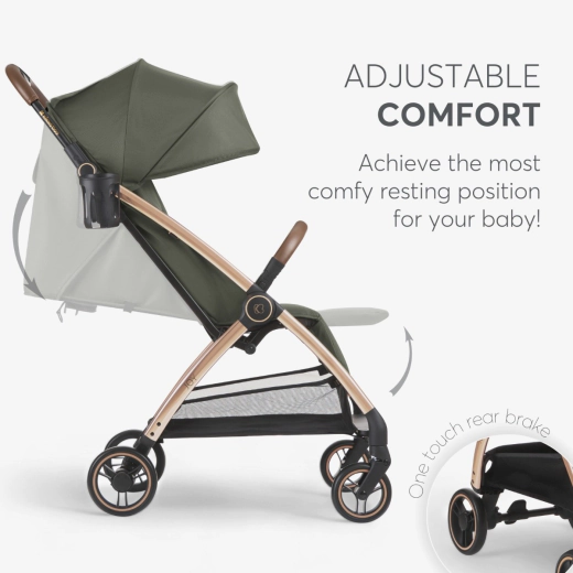 KIKKABOO Autofolding pushchair Joy Army Green - Image 5