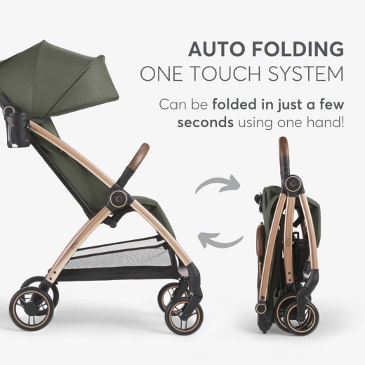 KIKKABOO Autofolding pushchair Joy Army Green - Image 6