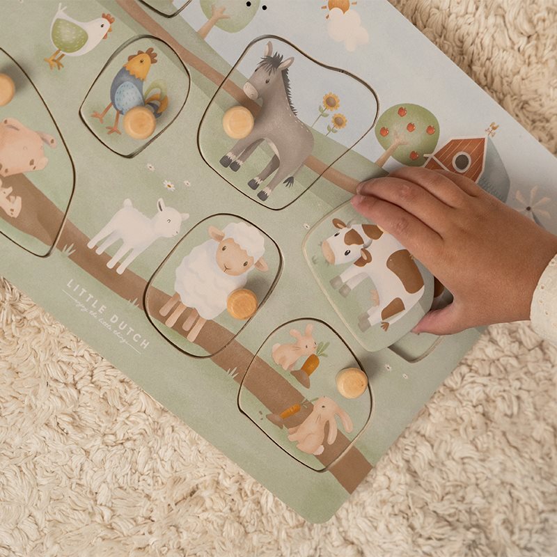 LITTLE DUTCH Sound Puzzle Little Farm FSC - Image 4