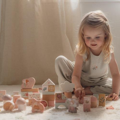 LITTLE DUTCH. Wooden Building Blocks Fairy Garden FSC - Image 2