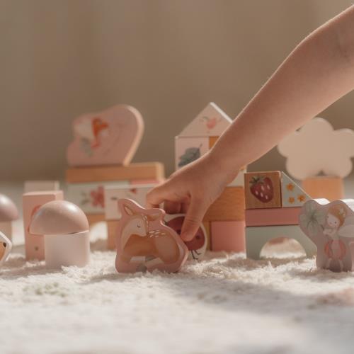 LITTLE DUTCH. Wooden Building Blocks Fairy Garden FSC - Image 3