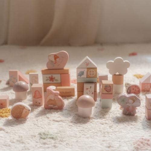 LITTLE DUTCH. Wooden Building Blocks Fairy Garden FSC - Image 4