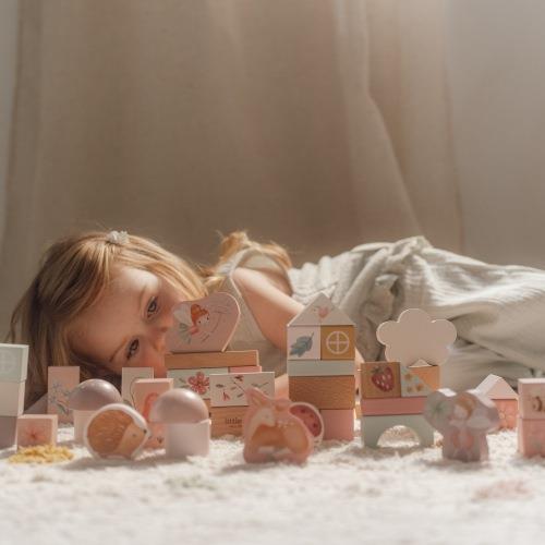 LITTLE DUTCH. Wooden Building Blocks Fairy Garden FSC - Image 7
