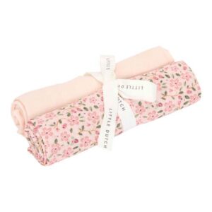 LITTLE DUTCH Set of 2 muslin swaddles Fairy Floral / Blossom 70x70